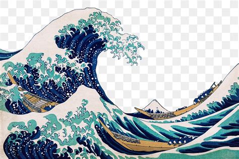 Png Great Wave Kanagawa border, | Premium PNG - rawpixel