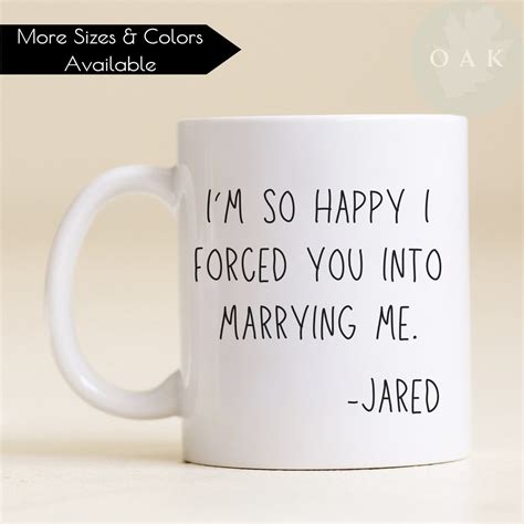 Custom Funny Mug, Funny Gifts, Couples Gift, Funny Message Mug, Ceramic Mug, Wedding Mug, Custom ...