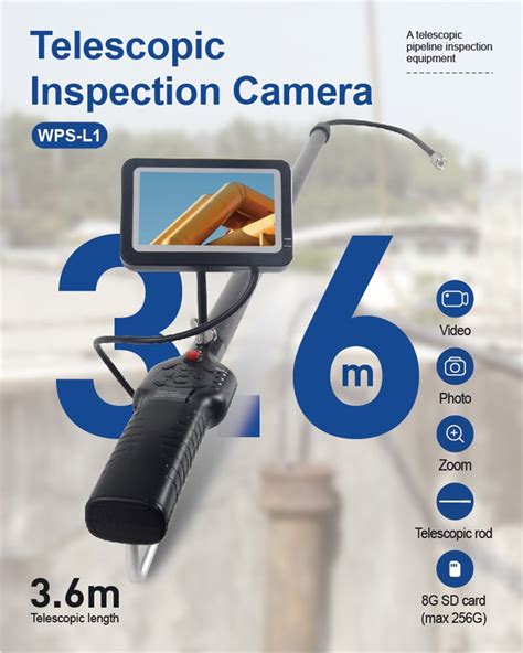 3.6m Telescopic Carbon Fiber Pole Pipe Inspection Camera Suppliers and Manufacturers China ...