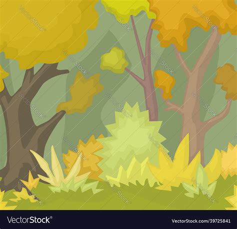 Autumn forest cartoon Royalty Free Vector Image