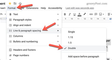 How to Double Space in Google Docs