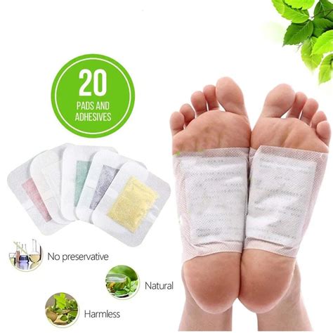 10 Pcs Detox Foot Patches Feet Pads to Remove Body Toxins Detoxify Pain ...