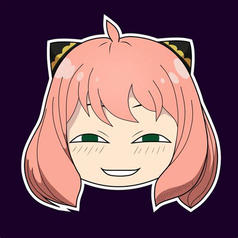 Anya Smug Face Sticker by maeestry on DeviantArt