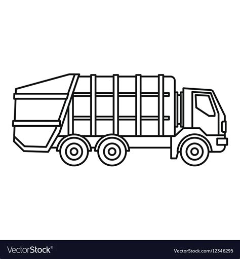 Garbage truck clipart black - letsery