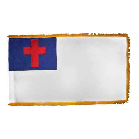 Indoor Christian Flag Sets with 3’x5’ Flag - Made In USA