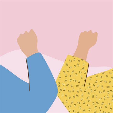 People doing the elbow bump | Free Vector - rawpixel