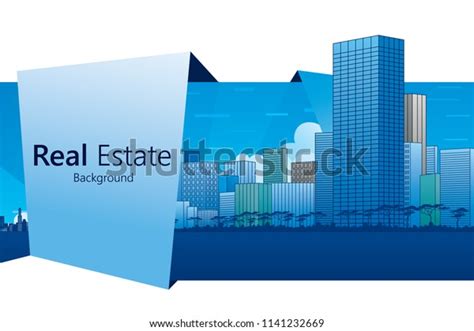 Real Estate Background Vector Illustration Stock Vector (Royalty Free ...