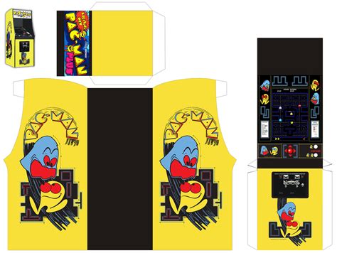 Pac Man Arcade Papercraft