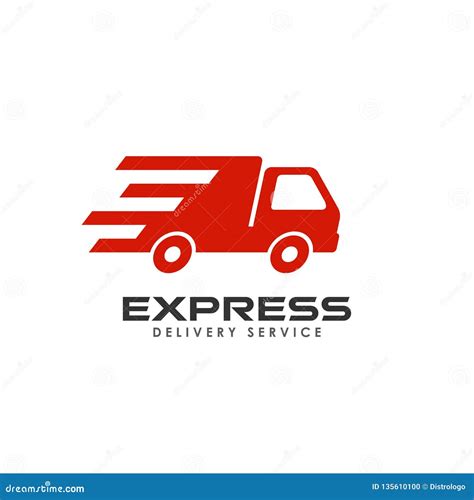 Express Delivery Services Logo Design. Courier Logo Design Template Stock Vector - Illustration ...