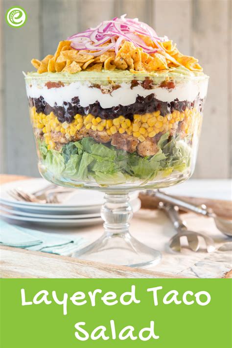 Layered taco salad – Artofit