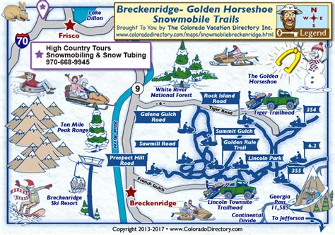 Breckenridge Snowmobile Trails Map | Colorado Vacation Directory