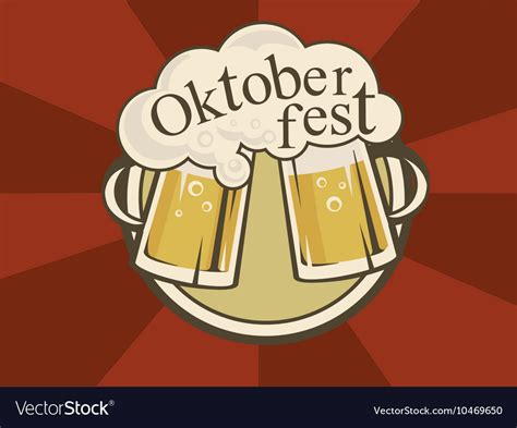 Oktoberfest banner design Royalty Free Vector Image