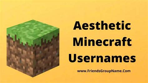 Aesthetic Minecraft Usernames【2022】Best, Good & Funny Aesthetic Minecraft Username Ideas 1 ...