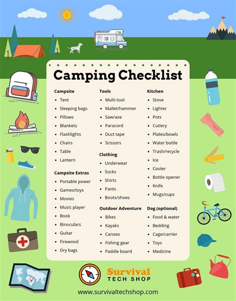 Camping Checklist: 151 Items To Pack (That You Can’t Forget!) | Camping ...