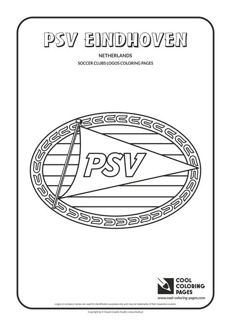 Cool Coloring Pages PSV Eindhoven logo coloring page - Cool Coloring Pages | Free educational ...