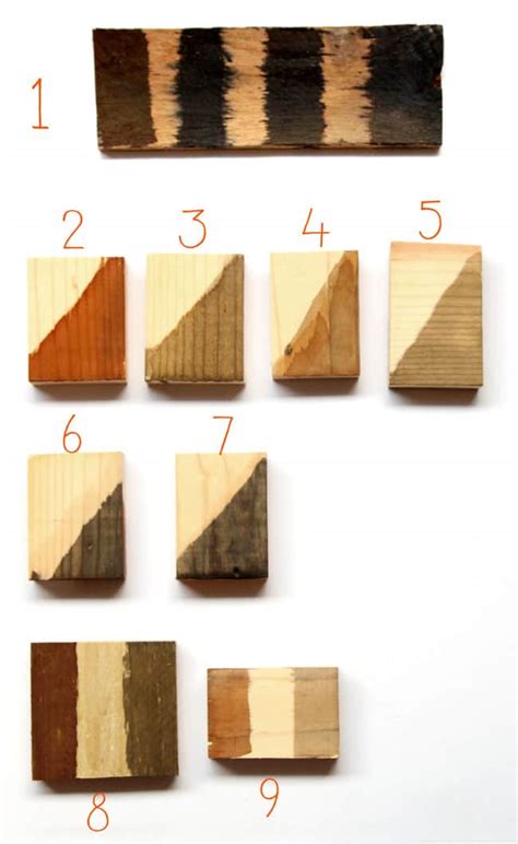 Make Wood Stain - 7 Ways! - A Piece Of Rainbow