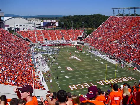 college football stadiums | Lane Stadium (Virginia Tech University ...