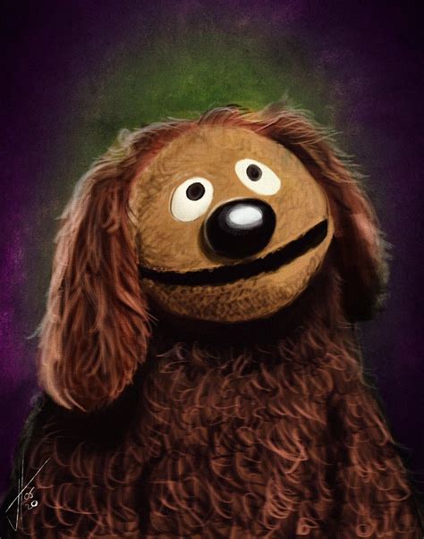 Rowlf The Dog Portrait Print The Muppets | Etsy