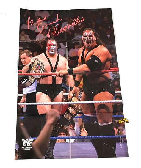 1990 Demolition WWF Poster 21.5" x 32" Wrestling Double Sided Spotlight WWE 3