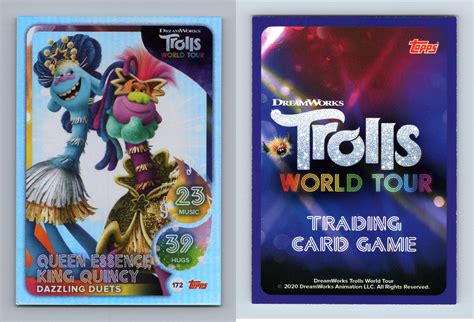 Queen Essence & King Quincy #172 Trolls World Tour 2020 Topps Super ...