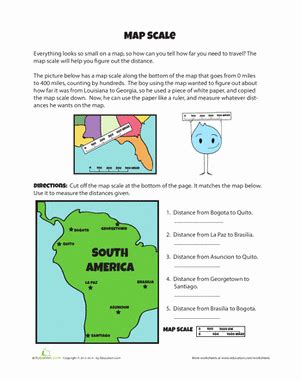 50 Using A Map Scale Worksheet – Chessmuseum Template Library