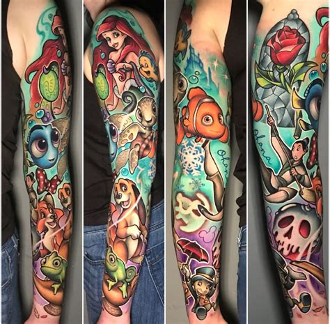 Background for leg | Disney inspired tattoos, Disney sleeve tattoos ...