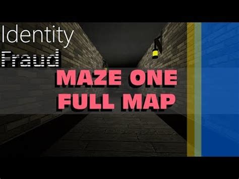 Identity Fraud Maze One Map! [ROBLOX] - YouTube