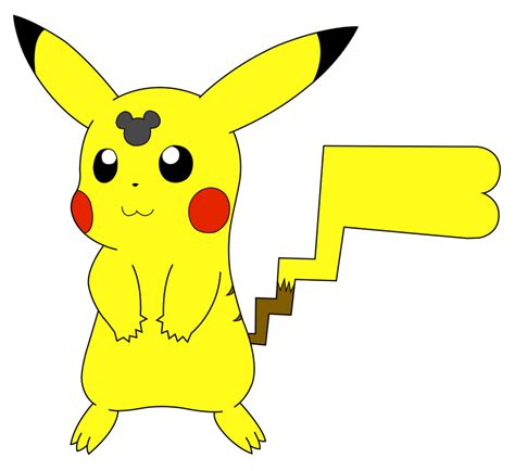 Mickey Mouse's Head-Marked Pikachu by Wanda92 on DeviantArt