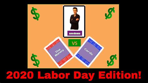 David3000 VS the money cards Season 2 Episode 6 Monday 9-7-2020 (2020 Labor Day Edition!) - YouTube