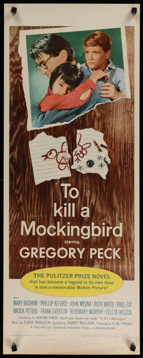 To Kill a Mockingbird Movie Poster | Insert (14x36) Original Vintage Movie Poster | 5906