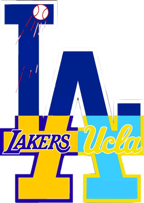 Download Dodgers Sticker - Lakers Dodgers Logo Clipart Png Download - PikPng