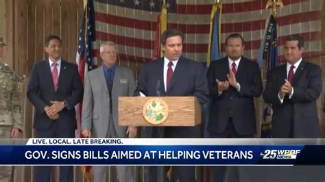 Gov. Ron DeSantis signs military bills into law in Ponte Vedra Beach