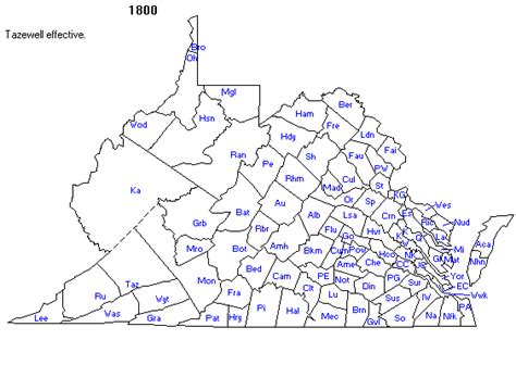 Map Of Virginia Counties 1800 – Interactive Map