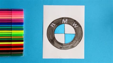 How to draw BMW Logo