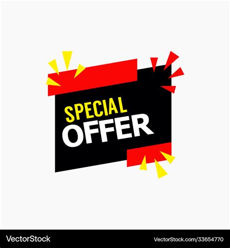 Special offer template design Royalty Free Vector Image