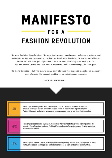 Fashion Revolution Manifesto - English by Fashion Revolution - Issuu