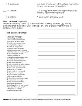 Literary Elements Quiz by Differentiating for Dyslexics | TPT