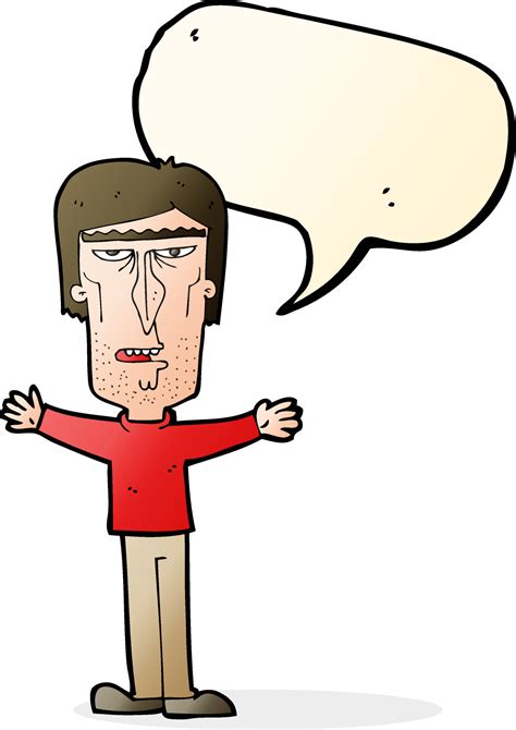 cartoon angry man with speech bubble 12312719 Vector Art at Vecteezy