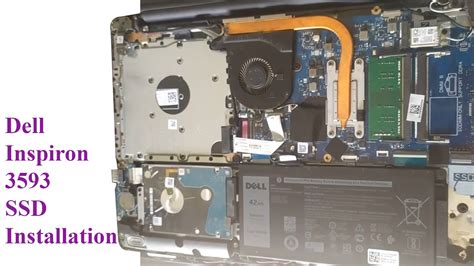 Dell Inspiron 3593 SSD Hard Disk Installation - YouTube