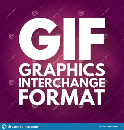 GIF - Graphics Interchange Format Acronym, Concept Background Stock ...