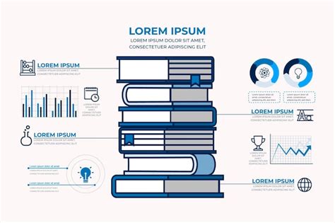 Free Vector | Flat design book infographics