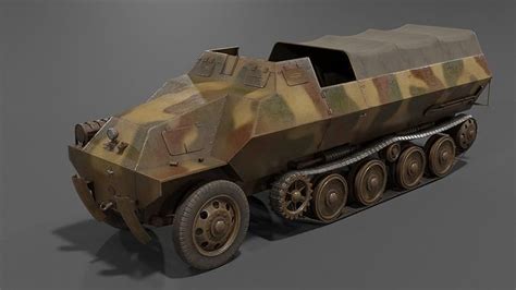 3D model Type 1 Ho-Ha half-track armoured personnel carrier VR / AR / low-poly | CGTrader