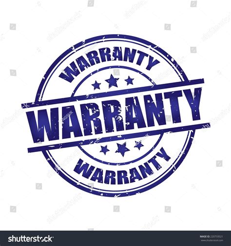 Warranty Rubber Stamp Blue Color On Stock Illustration 220733521 ...