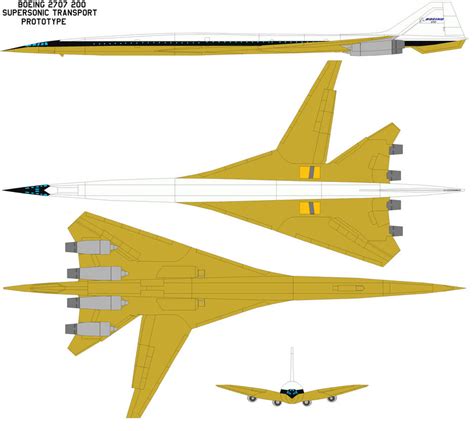 Boeing 2707 200 sst prototype by bagera3005 on DeviantArt