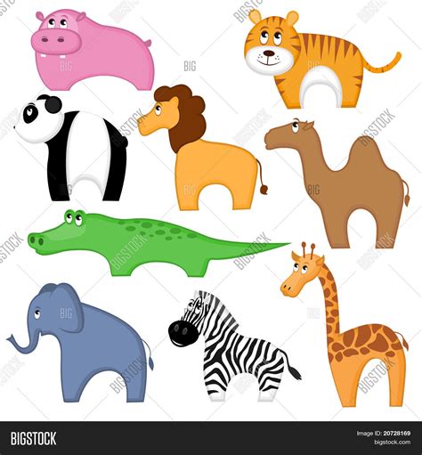 Set Funny Cartoon Vector & Photo (Free Trial) | Bigstock