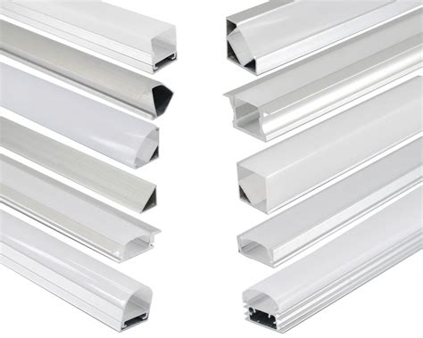 LED Aluprofil Aluminium Profile Alu Schiene Abdeckung Leiste für LED ...