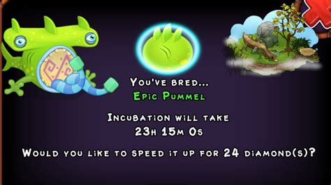 How to Breed Epic PUMMEL!Plant Island-My singing monsters - YouTube