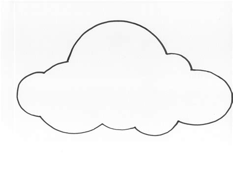 Cloud Outline Printable