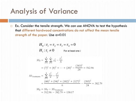 PPT - Analysis of Variance PowerPoint Presentation, free download - ID:6373969