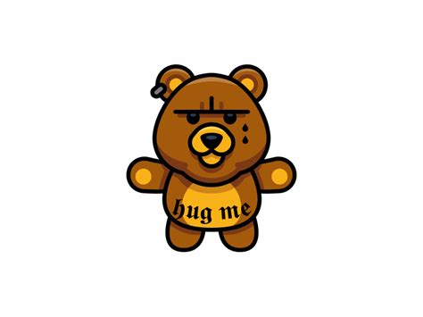 Gangsta Bear - the gangster bear by Manu on Dribbble